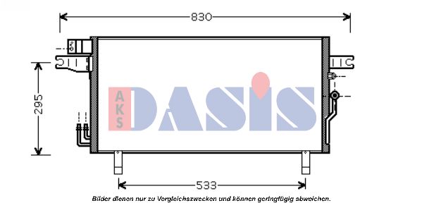 AKS DASIS Конденсатор, кондиционер 072032N